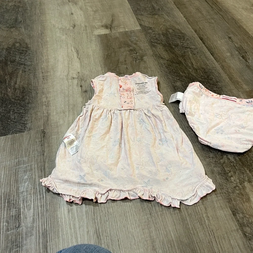 Magnetic me dress and matching bloomers size 9-12M - Picture 6 of 8